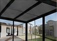 Terrassenüberdachung mit Glas-Elementen: 3D-Ansicht des Projekts