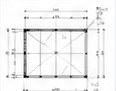 Terrassenüberdachung mit Glas-Elementen: Technische Zeichnung des Projekts